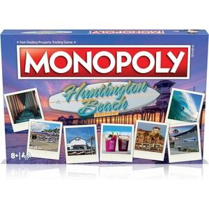 Monopoly Board Game Huntington Beach Southern California Edition Orange Cty New